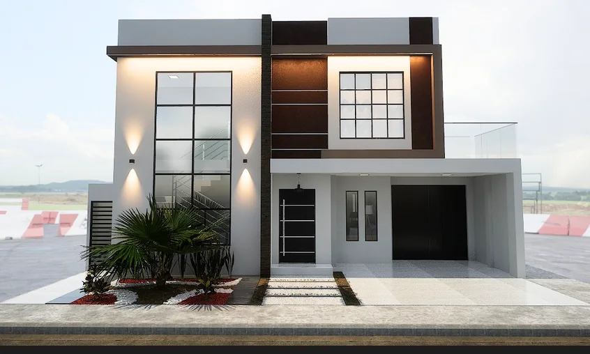 Render arquitectónico exterior